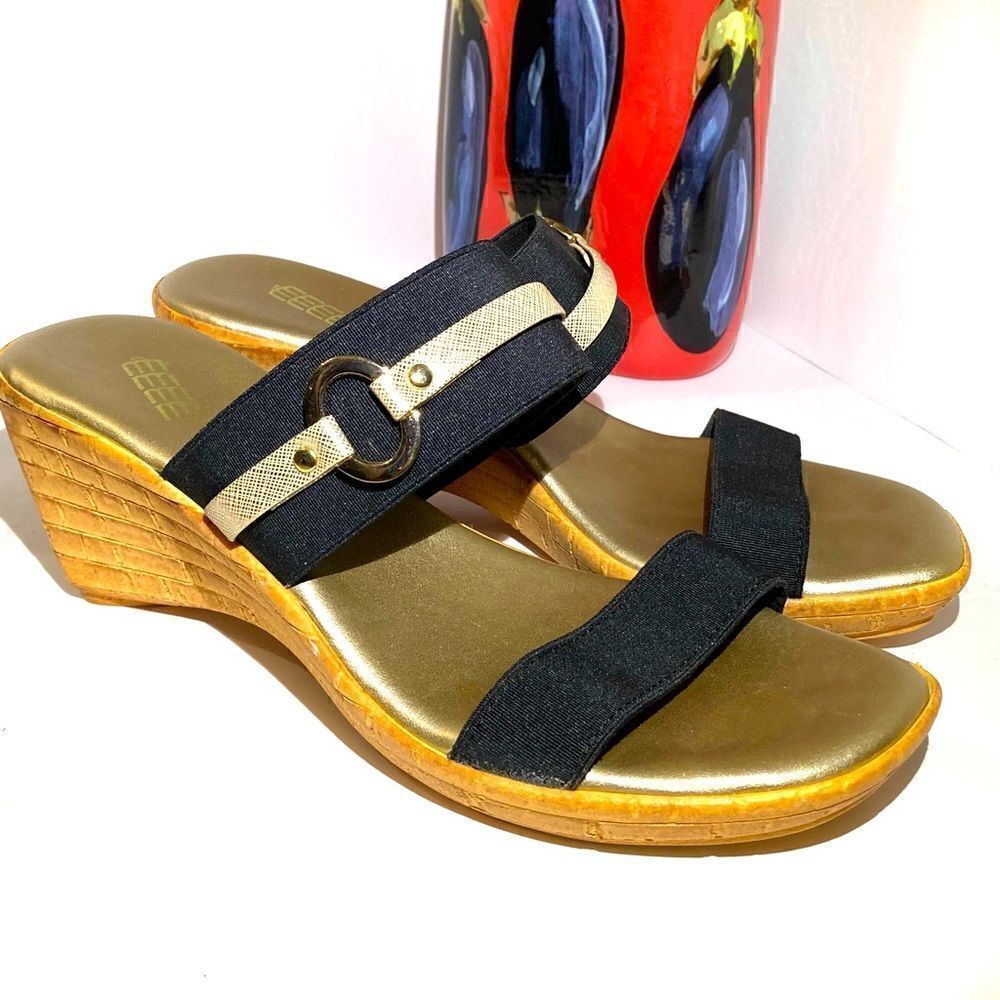 Italian Slip On Wedge Heels